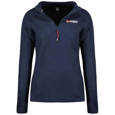 Afbeelding van Geographical Norway Tug HZ Lady Fleecejas voor dames, warme ritssluiting, herfst, winter, lente, warm, sportjassen, lange mouwen, zacht, outdoor, comfort, Navy Blauw