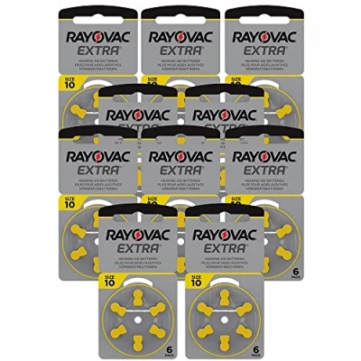 Afbeelding van Rayovac Extra Advanced 10MF Hg 0% gehoorapparaat batterij 1.45V 10x blisters