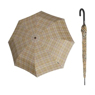 Afbeelding van Knirps T.760 Stick Automatic Paraplu check beige