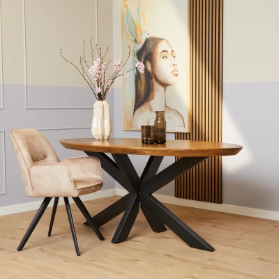 Afbeelding van StarFurn Eetkamertafel Brandy Ovaal Naturel 180cm