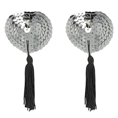 Afbeelding van Coquette Accessories Chic Desire Nipple Covers Silver Kinky Fetish BDSM Sex Toy for Woman Bondage Sexy