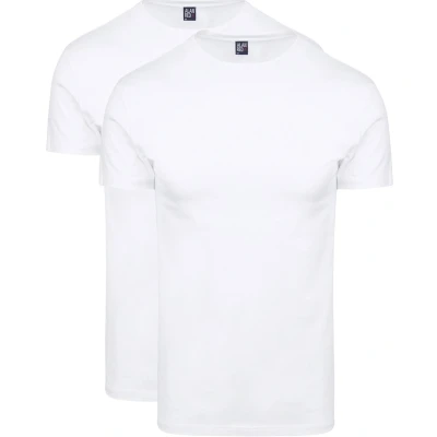 Afbeelding van Alan Red Oakville T Shirt Wit (2Pack) maat S Heren Basic met Body fit Pasvorm Stretch
