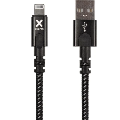 Afbeelding van Kabel USB naar Lightning Xtorm CX2021 Zwart 3 m