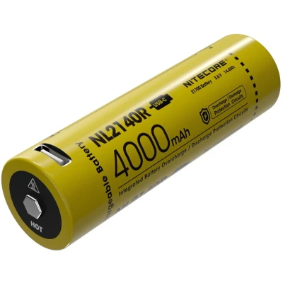 Afbeelding van Nitecore NL2140R Oplaadbare 21700 Li Ion batterij 4000mAh