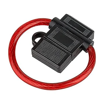Afbeelding van Audioproject A210 ATC zekeringhouder 40 A met kabel 6 mm² 10GA max 12 V 24 spatwaterdicht platte zekering of extra dikke voor auto versterker