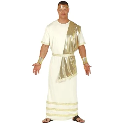 Afbeelding van Fiestas Guirca Verkleedpak Romein Heren Polyester Wit Maat L