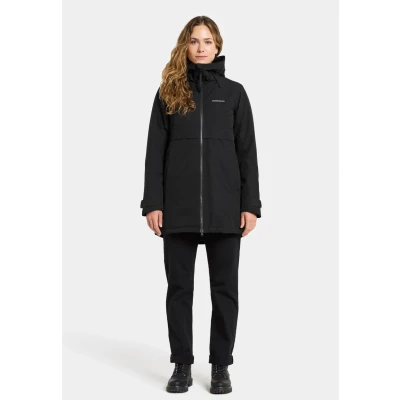 Afbeelding van Didriksons Helle Parka, Dames, Maat: 32, Black