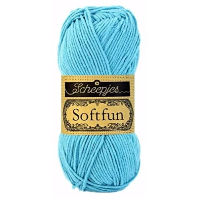 Afbeelding van Scheepjes Softfun 50g 2423 Bright Turquoise