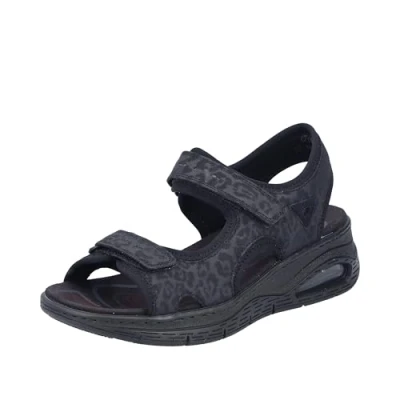 Afbeelding van Rieker Trekkingsandalen voor dames, zwart, 43 EU, zwart., EU