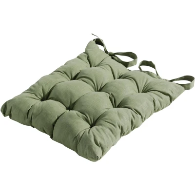 Afbeelding van Madison Toscane Kussen Basic Green 46x46 Groen