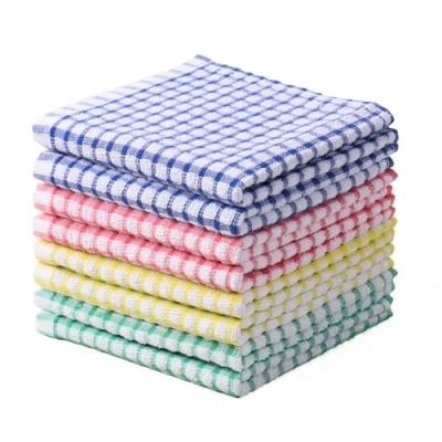 Afbeelding van Oeleky Set van 8 super absorberende katoenen badstof keukendoeken 30,5 x cm