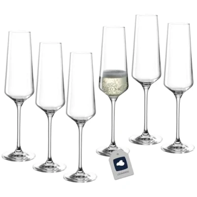 Afbeelding van Champagne Glazen Champagneglas 280 ml Set van 6 stuks