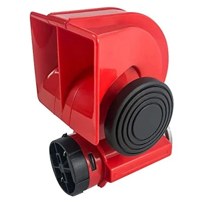 Afbeelding van QWORK® 12 V 150 dB dubbele toon autoclaxon met relais elektrische claxon, auto hoorn voor vrachtwagen motorfiets