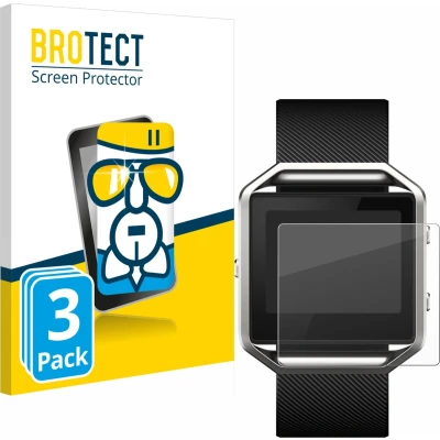 Afbeelding van BROTECT Screenprotector voor Fitbit Blaze Folie Beschermfolie Beschermglas transparant (3 Stuks)