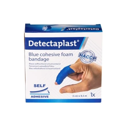 Afbeelding van Detectaplast pleisters, zelfklevend verband voor wonden en wonden, waterdichte gipsrol voedselbehandeling, super elastisch, 3 cm x 4,5 m