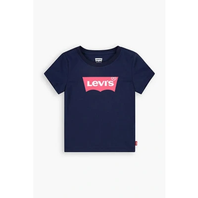 Afbeelding van Levi&#039;s Batwing T shirt voor kinderen Girl&#039;s 8A Blauw / Peacoat/Tea Tree Pink