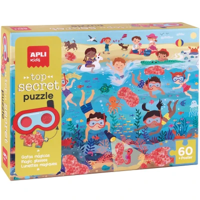 Afbeelding van Apli kids puzzel strand top secret 60st