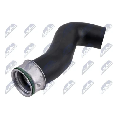 Afbeelding van NTY GPP VW 134 Laadluchtslang Rubber met voering van stof VOLKSWAGEN: Golf 4, Bora Saloon, 4 Variant, AUDI: A3 Hatchback, SKODA: Octavia 1 Combi