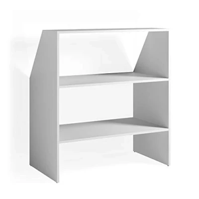Afbeelding van Vicco Schuine dakenrek, boekenplank, wandrek, staand rek, dakschuin (wit)