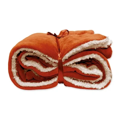 Afbeelding van Unique Living Lars Coral Fleece/suede Plaid 150x200cm Terra