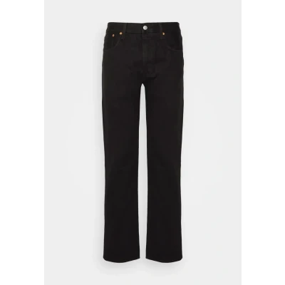 Afbeelding van Levi&#039;s heren 501 high rise straight leg jeans met knoopsluiting in de kleur Zwart, maat: W34/L32