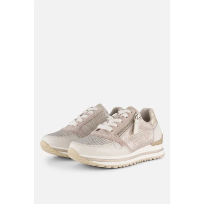 Afbeelding van Gabor Comfort Sneakers laag, Dames, Maat: 40, Beige/off white/platin Schoenen