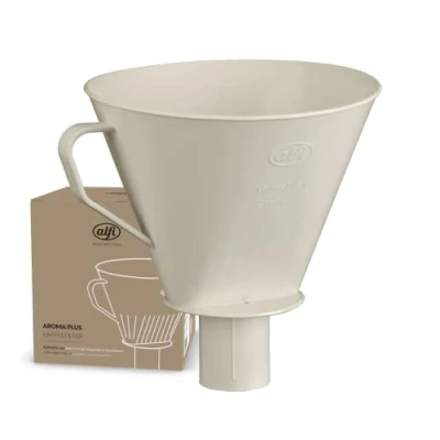 Image de alfi Aroma Plus filtre à café en plastique bio pour papier filtrant taille 4, directement dans la verseuse isotherme, maintien parfait grâce au bec d&#039;écoulement, avec poignée, passe