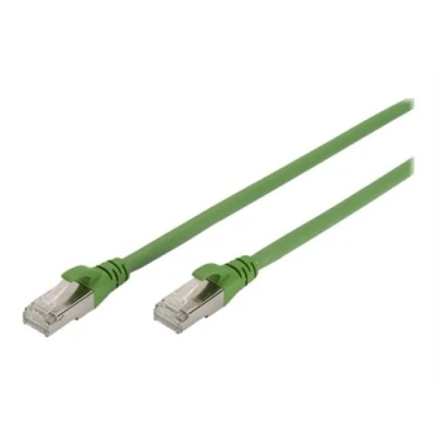 Image de DIGITUS Professional PUR Cordon de raccordement RJ 45 (M) pour 2 m SFTP CAT 6a démarré sans halogène moulé crochet bloqué vert