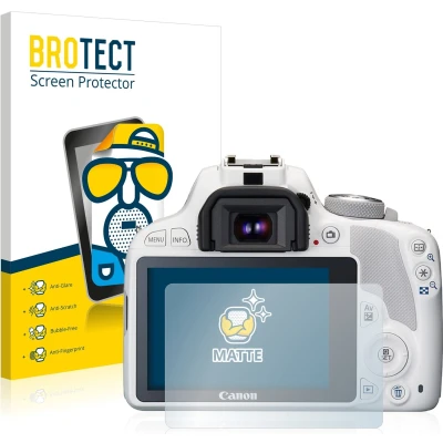 Afbeelding van BROTECT Screenprotector voor Canon EOS 100D Folie Beschermfolie matte (2 Stuks)