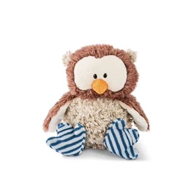 Afbeelding van NICI 48461 Oscar knuffeldier met draaibare kop, 25 cm, voor meisjes, jongens en baby&#039;s, uil om te knuffelen, spelen slapen, comfortabel vanaf 0 maanden, bruin, cm