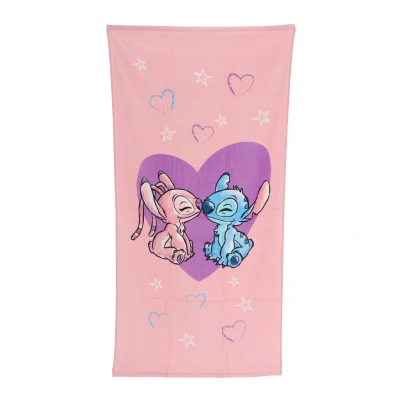 Afbeelding van Disney Lilo &amp; Stitch Strandlaken Love 70 x 140 cm Katoen