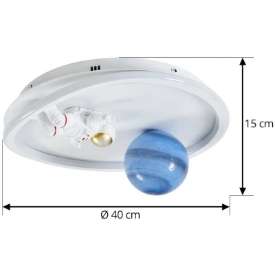 Afbeelding van Lindby plafondlamp Kosmo, 31 W, metaal, kunststof