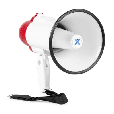 Afbeelding van Megafoon met Sirene en Opnamefunctie Vonyx MEG020 20 Watt 700 Meter Bereik Polsband