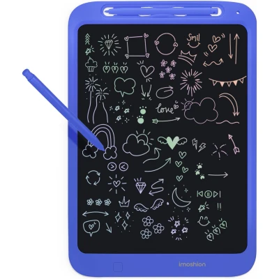 Afbeelding van iMoshion LCD Tekentablet voor Kinderen 11.8 inch Tekenbord met Kleurenscherm en 2 pennen Grafische Teken Tablet Opberghoes Cobalt Blue