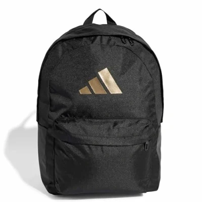Image de adidas Mixte CLASSIC 3BARS BACKPACK, black/gold met., One Size