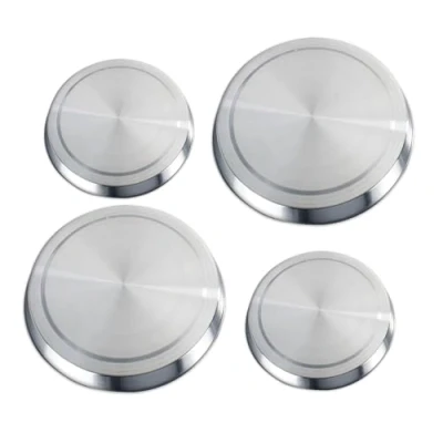 Afbeelding van Wenko Afdekplaten Rvs Matzilver 4 Stuks