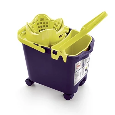 Image de Mery seau à roulettes bibac 15 l + 3 avec essoreur