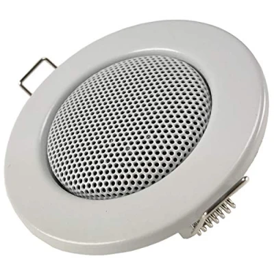 Afbeelding van Nee, mini inbouwluidspreker halogeen look, wit, Ø 8 cm, diepte 6 cm