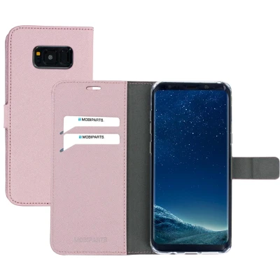 Afbeelding van Mobiparts Saffiano Wallet Case Samsung Galaxy S8 Plus Pink