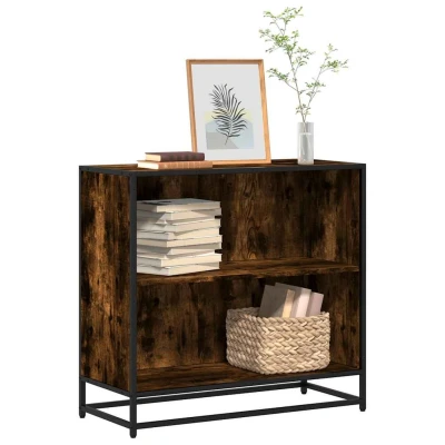 Afbeelding van vidaXL Boekenkast 80x35x76 cm bewerkt hout gerookt eikenkleurig
