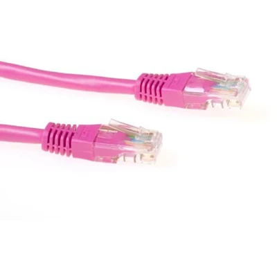 Afbeelding van ACT IB4803 U/UTP CAT5E Patchkabel Roze 3 meter