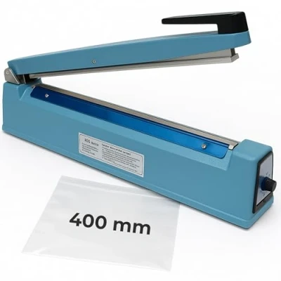 Afbeelding van TEMPO DI SALDI Hete sealer machine, verzegelen enveloppen, zakken, 400 mm, plastic afdichtingsmachine