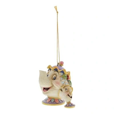 Afbeelding van Enesco A21431 Hanglamp mevrouw Samovar en chip, hars, 6,5 cm