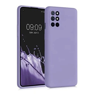Afbeelding van kwmobile telefoonhoesje geschikt voor OnePlus 8T Hoesje met siliconen coating Smartphone case in violet lila