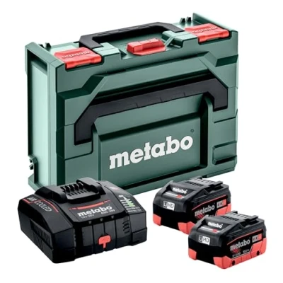 Afbeelding van METABO 685304000 18V accu laadset in metaBOX 145 (2x LiHD 10,0Ah + ASC 290 lader)