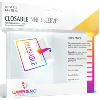 Afbeelding van Gamegenic Closable Inner Sleeves (100 stuks)