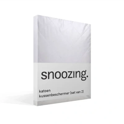 Afbeelding van Snoozing Kussenbeschermer 40x60 cm Set van 2 Wit