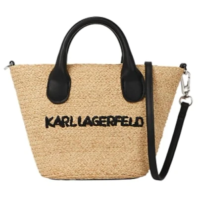Afbeelding van KARL Lagerfeld Essential Small Beach BAG Handtas, Dames, Maat: One Size, Natural