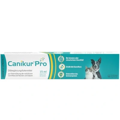 Afbeelding van Canikur Pro Diät Ergänzungsfuttermittel für Hunde und Katzen zur Unterstützung der natürlichen Darmflora, 60 ml Creme