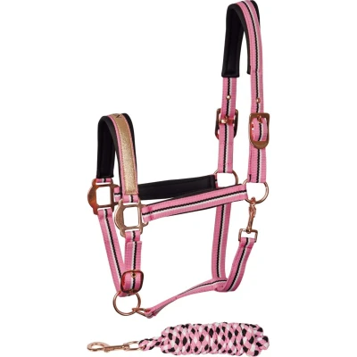 Afbeelding van Harry&#039;s Horse Halsterset Mare Roze Full